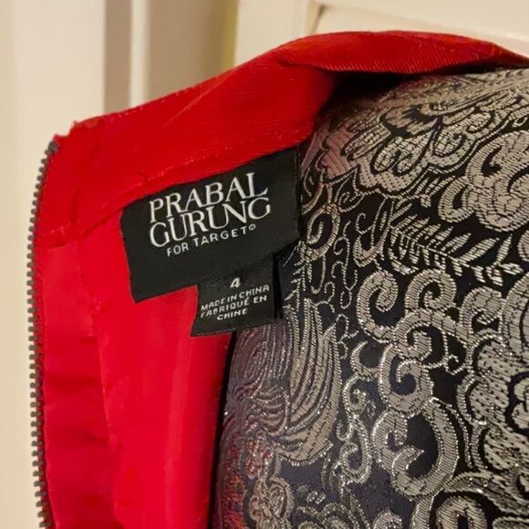 Prabal Garung Red Illusion Fit & Flare Dress Limited Edition for Target. Size 4 - Picture 11 of 17